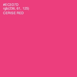 #EC3D7D - Cerise Red Color Image