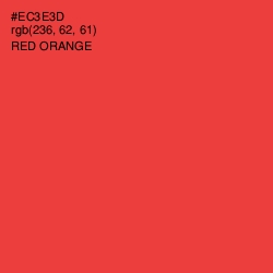 #EC3E3D - Red Orange Color Image