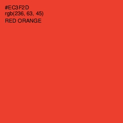 #EC3F2D - Red Orange Color Image