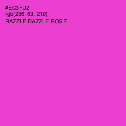 #EC3FD2 - Razzle Dazzle Rose Color Image