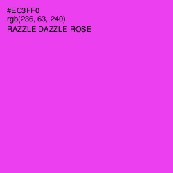 #EC3FF0 - Razzle Dazzle Rose Color Image
