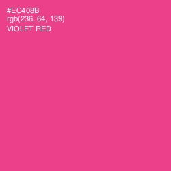 #EC408B - Violet Red Color Image