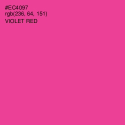 #EC4097 - Violet Red Color Image