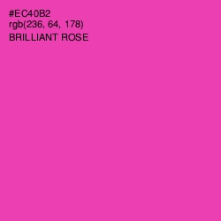 #EC40B2 - Brilliant Rose Color Image