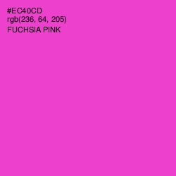 #EC40CD - Fuchsia Pink Color Image