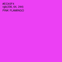 #EC40F4 - Pink Flamingo Color Image