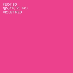 #EC418D - Violet Red Color Image