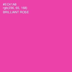 #EC41A8 - Brilliant Rose Color Image