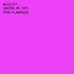 #EC41F7 - Pink Flamingo Color Image