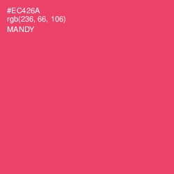 #EC426A - Mandy Color Image
