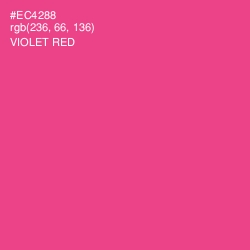 #EC4288 - Violet Red Color Image