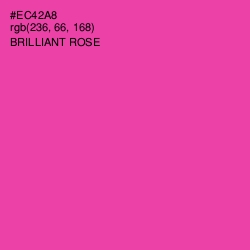 #EC42A8 - Brilliant Rose Color Image