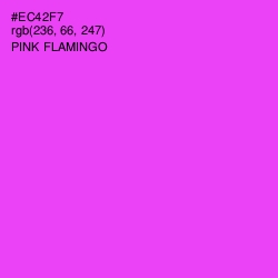 #EC42F7 - Pink Flamingo Color Image