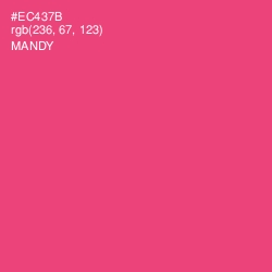 #EC437B - Mandy Color Image