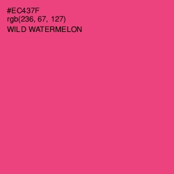 #EC437F - Wild Watermelon Color Image