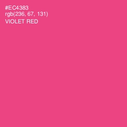 #EC4383 - Violet Red Color Image