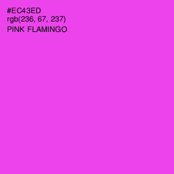 #EC43ED - Pink Flamingo Color Image