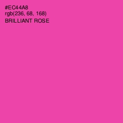 #EC44A8 - Brilliant Rose Color Image