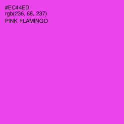 #EC44ED - Pink Flamingo Color Image