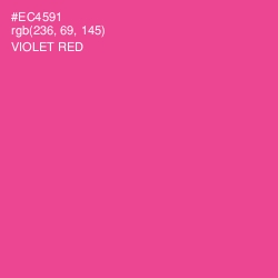 #EC4591 - Violet Red Color Image