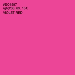 #EC4597 - Violet Red Color Image