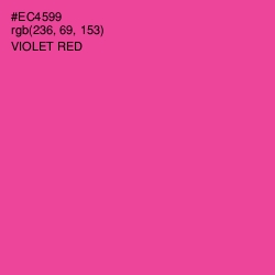 #EC4599 - Violet Red Color Image