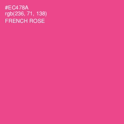 #EC478A - French Rose Color Image