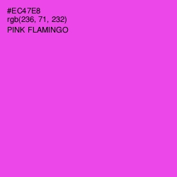 #EC47E8 - Pink Flamingo Color Image