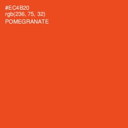 #EC4B20 - Pomegranate Color Image