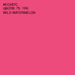 #EC4B7C - Wild Watermelon Color Image