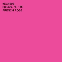 #EC4B9B - French Rose Color Image