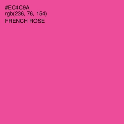 #EC4C9A - French Rose Color Image