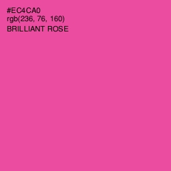 #EC4CA0 - Brilliant Rose Color Image