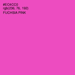 #EC4CC0 - Fuchsia Pink Color Image