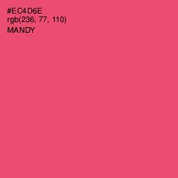 #EC4D6E - Mandy Color Image