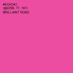 #EC4DA1 - Brilliant Rose Color Image