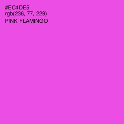 #EC4DE5 - Pink Flamingo Color Image