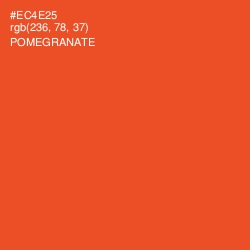 #EC4E25 - Pomegranate Color Image