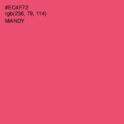 #EC4F72 - Mandy Color Image