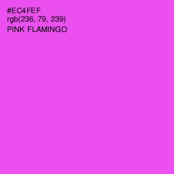 #EC4FEF - Pink Flamingo Color Image