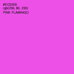 #EC50E6 - Pink Flamingo Color Image