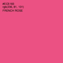 #EC5183 - French Rose Color Image