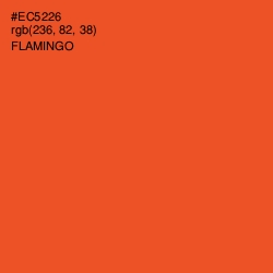 #EC5226 - Flamingo Color Image