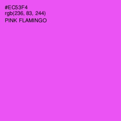 #EC53F4 - Pink Flamingo Color Image