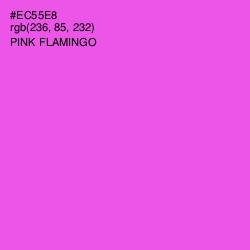 #EC55E8 - Pink Flamingo Color Image