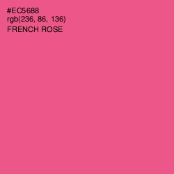 #EC5688 - French Rose Color Image