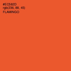 #EC582D - Flamingo Color Image