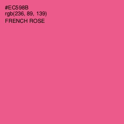 #EC598B - French Rose Color Image