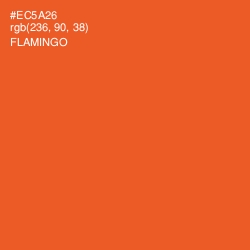 #EC5A26 - Flamingo Color Image