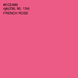 #EC5A86 - French Rose Color Image